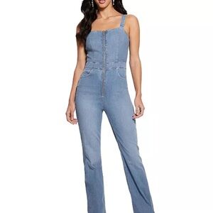 Guess Light Blue Denim Jumpsuit
